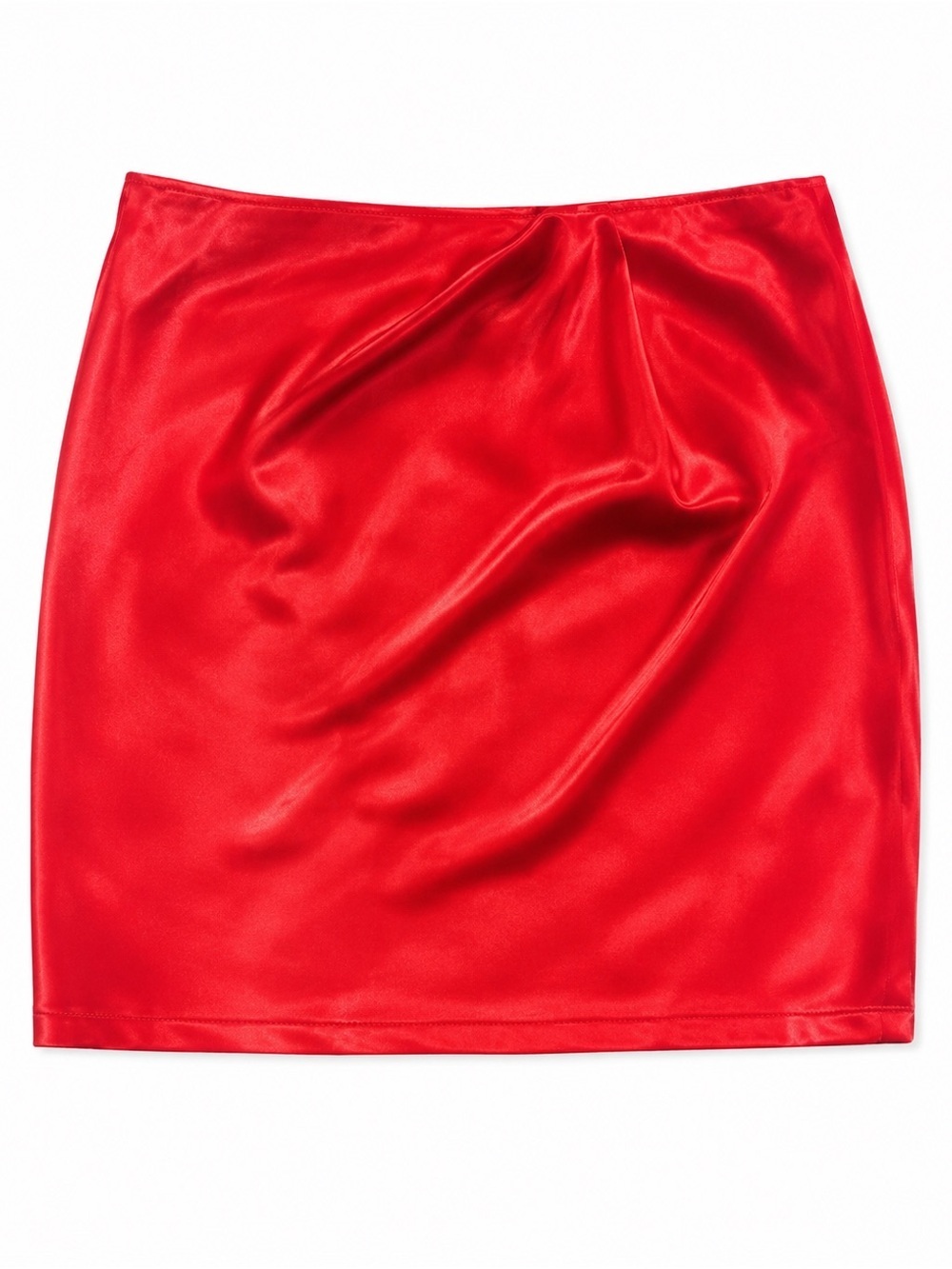 NWT RED SATIN WINDSOR MINI SKIRT